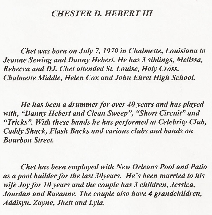 Chester D. Hebert III